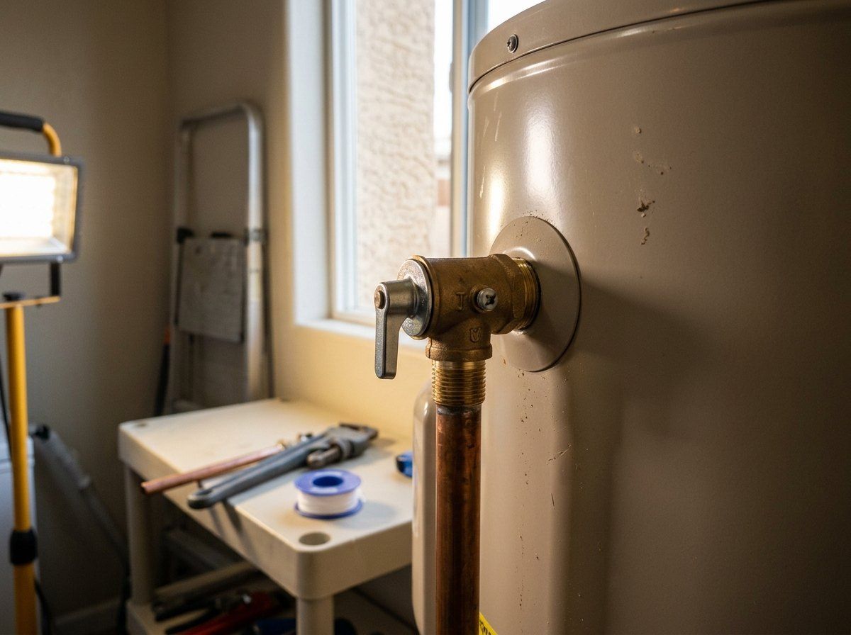 Water heater temperature and pressure relief valve